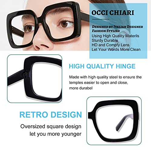 Image of OCCI CHIARI Stylish Reading Glasses Women's Readers Comfort Eyeglasses