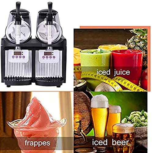 XINDONG Kommerzielle EIS-Slush-Maschine 2x2.5L Doppeltank-Slushie-Maschine mit Dickeneinstellung Maschine für Gefrorene… – Bild 6