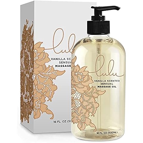 Lulu Massage Oil with Fractionated Coconut Oil.16 Ounce … (Vanilla) Cover