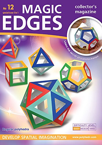 Polyhedra Magic Edges. Set #4 / The Simplest Polyhedra. 3D Paper Model Kits. Platonic Solids. Archimedean Solids. Prisms. Pyramids. - Image 4