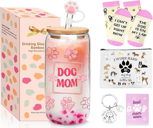 Mason Lie Gift for Dog Lover Women, 18oz Iced Coffee Cup, Dog Lovers Gifts for Women Socks, Can Shaped Glass Cups Mug Gift for Birthday Owner Pet Lovers Mason Lie Gift for Dog Lover Women, 18oz Iced Coffee Cup, Dog Lovers Gifts for Women Socks, Can Shaped Glass Cups Mug Gift for Birthday Owner Pet Lovers