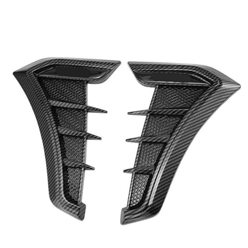 ノーブランド品フロントフェンダーダミーダクト左右カーボン柄汎用ダクトやわらかい素材で曲面もぴったり貼れる愛車がレーシーに大変身簡単にカスタム