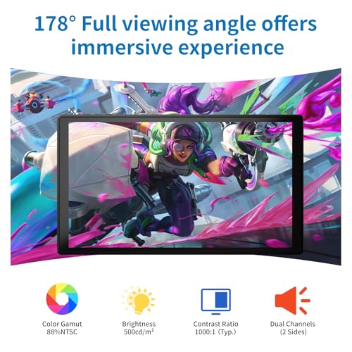 Image of 7 inch Portable Touchscreen, Mini 1080P 60Hz USB C HDMI Monitor, Ultra Thin Lightweight IPS LCD Display Second Screen for Gaming, Working, PS5, Xbox, Laptop, PC