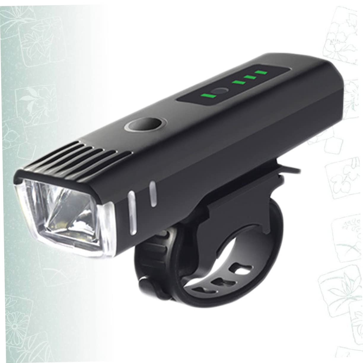 ibasenice Lumières à Induction Phares Vélo Phare D'équitation Black
