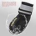 QUMY Dog Boots Waterproof Shoes for Large Dogs with Reflective Strip Rugged Anti-Slip Sole 4pcs