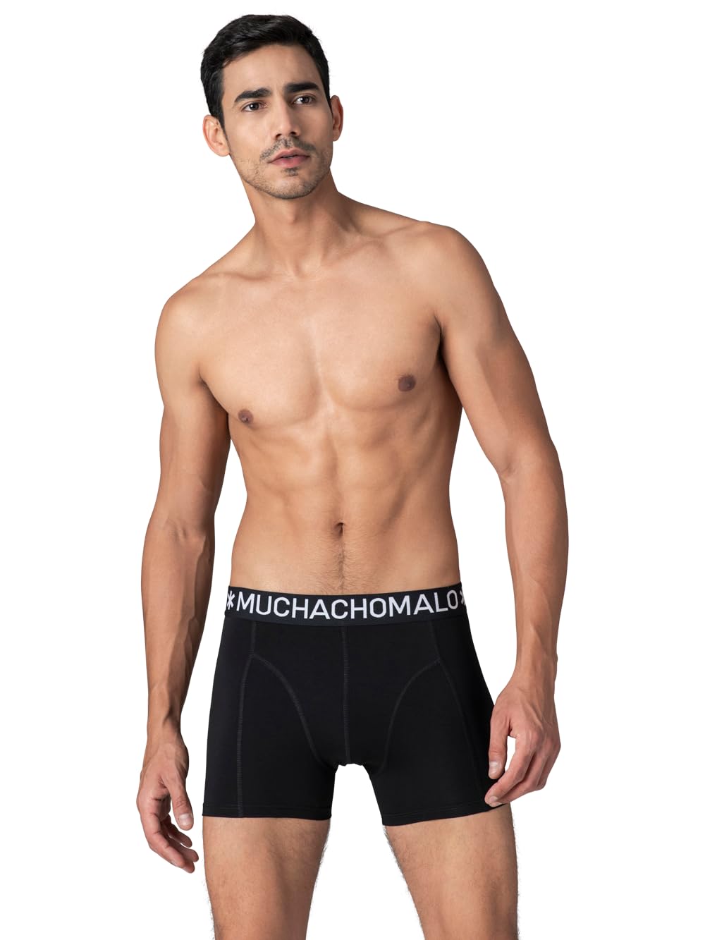 Muchachomalo Calzoncillos para Hombre, Ropa Interior Lisa de Algodón para Hombre, Pack de 7 Unidades, Bóxers Lisos de Corte Clásico con Cintura Elástica