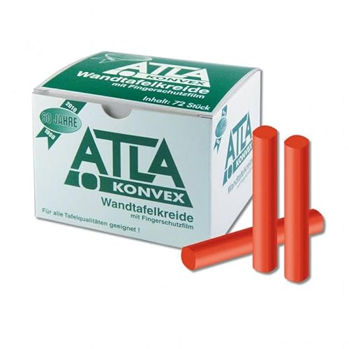 ATLA-Kreide, Tafelkreide rot, 72 Stück, konvex | Wiemann Lehrmittel