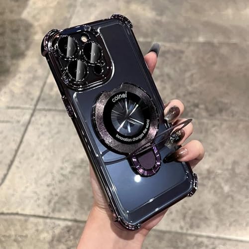 Coque Transparente Antichoc haut de gamme avec support magnétique iPhone 14