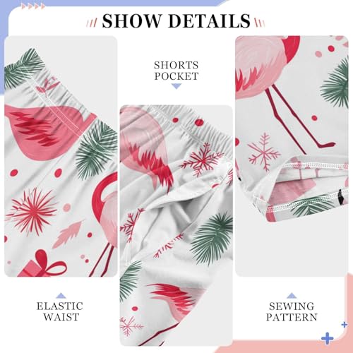 Gift and Flamingo Boys Pants Boys Athletic Pants Long Pant for Boywith Pockets Wide-Leg Size 6-14Y4