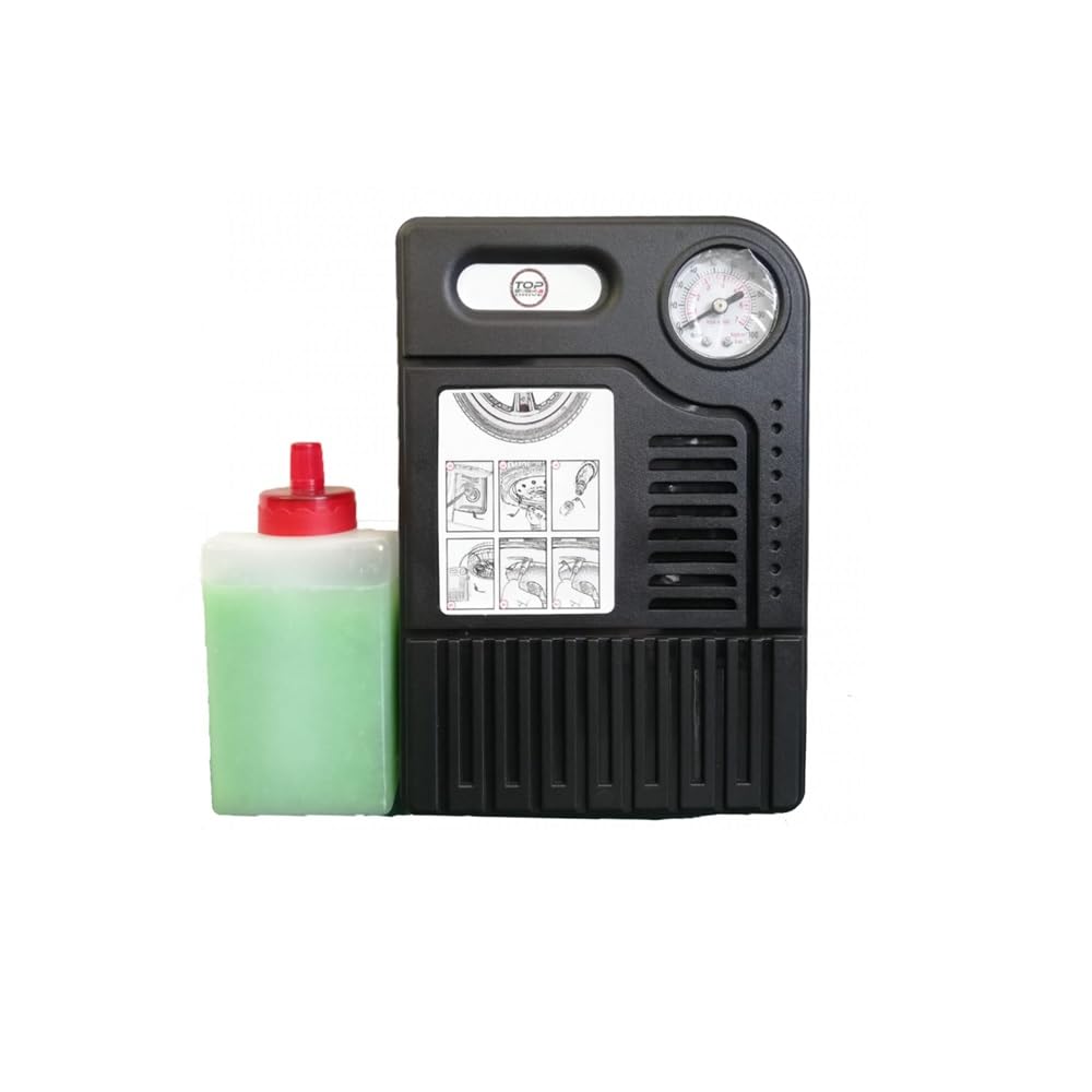 KIT GONFIA E RIPARA GOMME PER AUTO MOTO SCOOTER BICI QUAD COMPATIBILE CON P IAGGIO MP3 300 SPORT RIPARAZIONE PNEUMATICI PORTATILE EMERGENZA STRADALE SOLUZIONE CON 1 FLACONE DA 280ML
