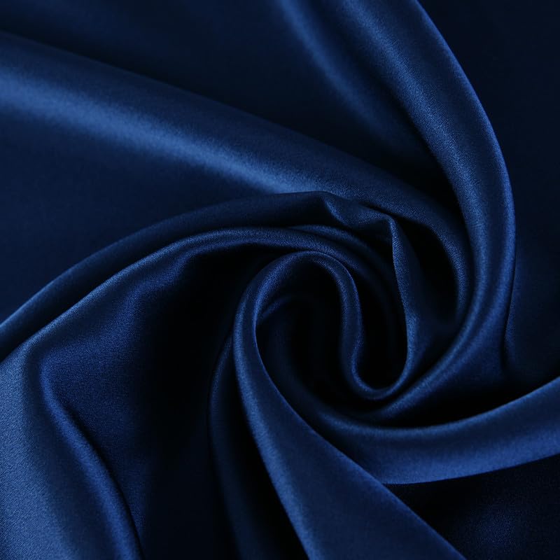 townssilk Federa su entrambi i lati 100% pura seta di gelso da 19 mm per la salute dei capelli e della pelle, federa per cuscino di dimensioni,con cerniera nascosta 1 pezzo 50x80cm Navyblue