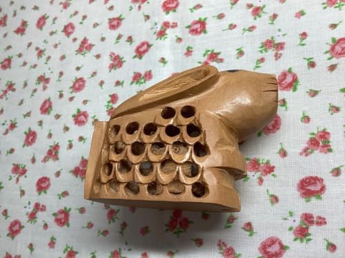 透かし彫り 木彫り 置物 卯 伝統工芸 干支 うさぎ 親子 縁起物 木製 日本製 北海道神宮 箱あり