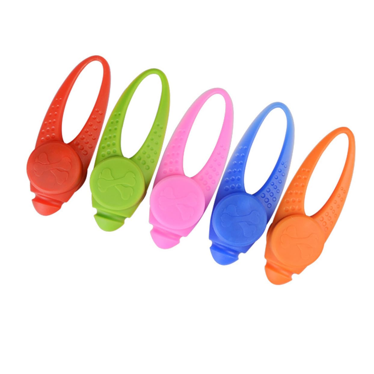 Milisten 3paquetes Collar Led Para Perro y Ligero Pack De Colgantes Iluminación Rojo Verde Rosa Azul y Naranja Para Paseos Nocturnos y Seguridad De Mascotas
