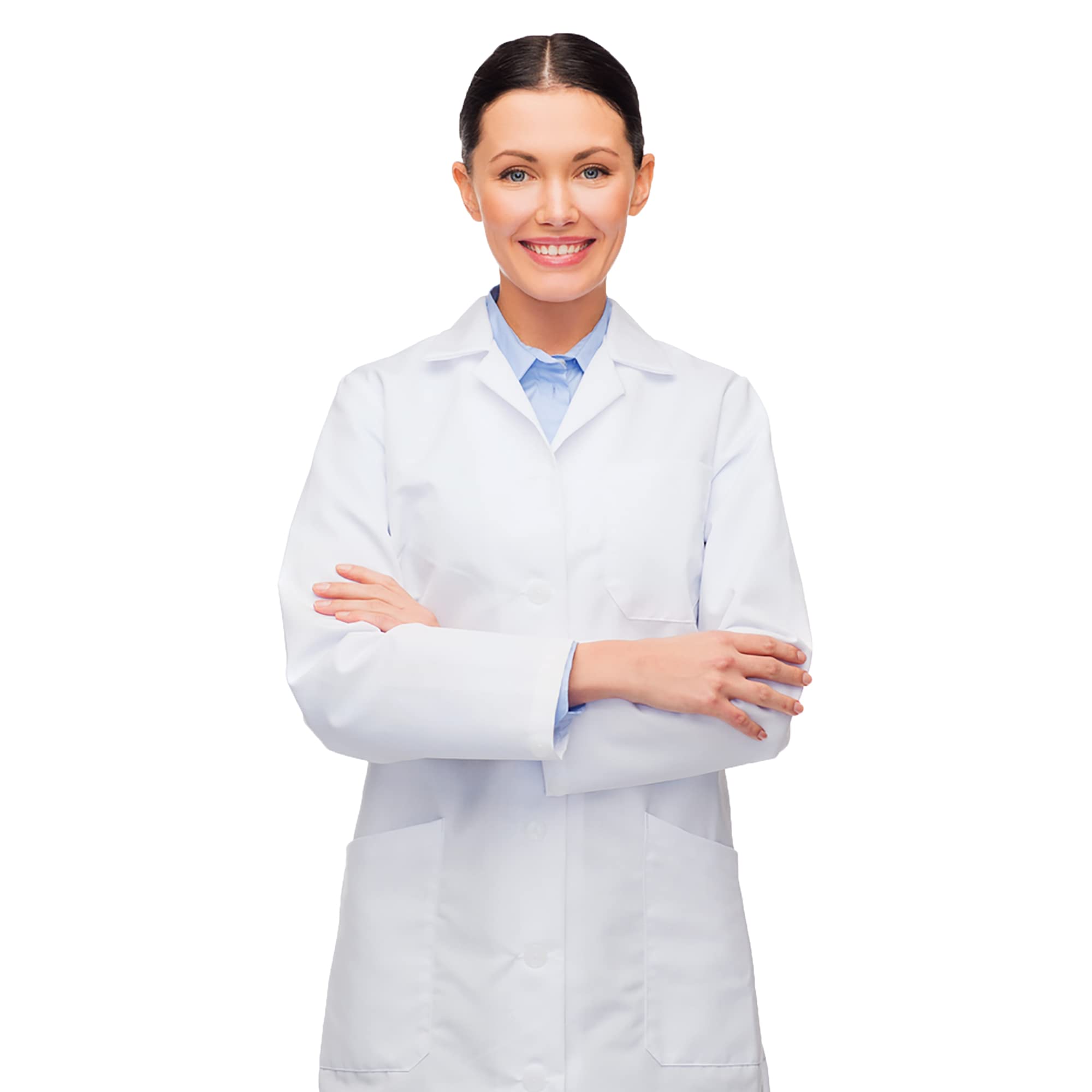 ACTIVE UNIFORMS Women's Medical Lab Coats (White, 3X-Large)