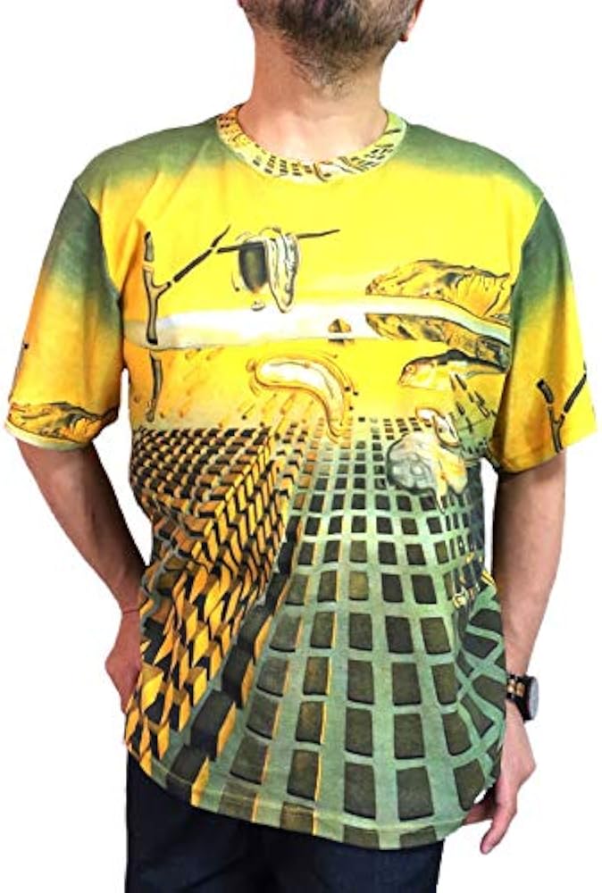 Amazon | ダリ作品 記憶の固執の崩壊Tシャツ・メンズ （TE41204） (M