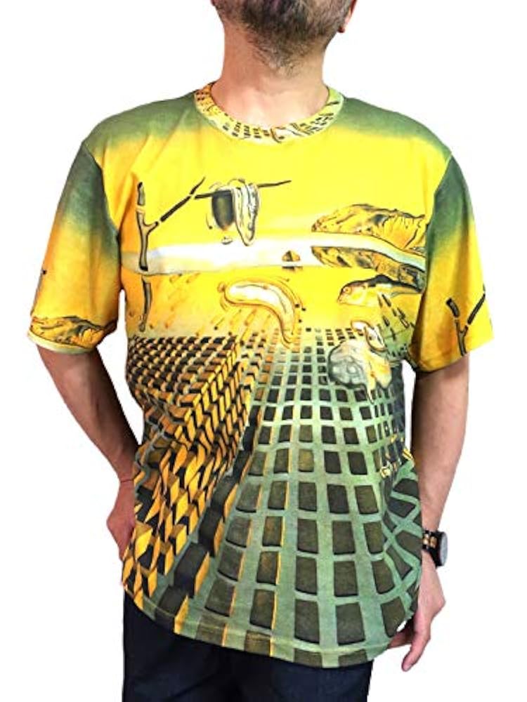 Amazon | ダリ作品 記憶の固執の崩壊Tシャツ・メンズ （TE41204