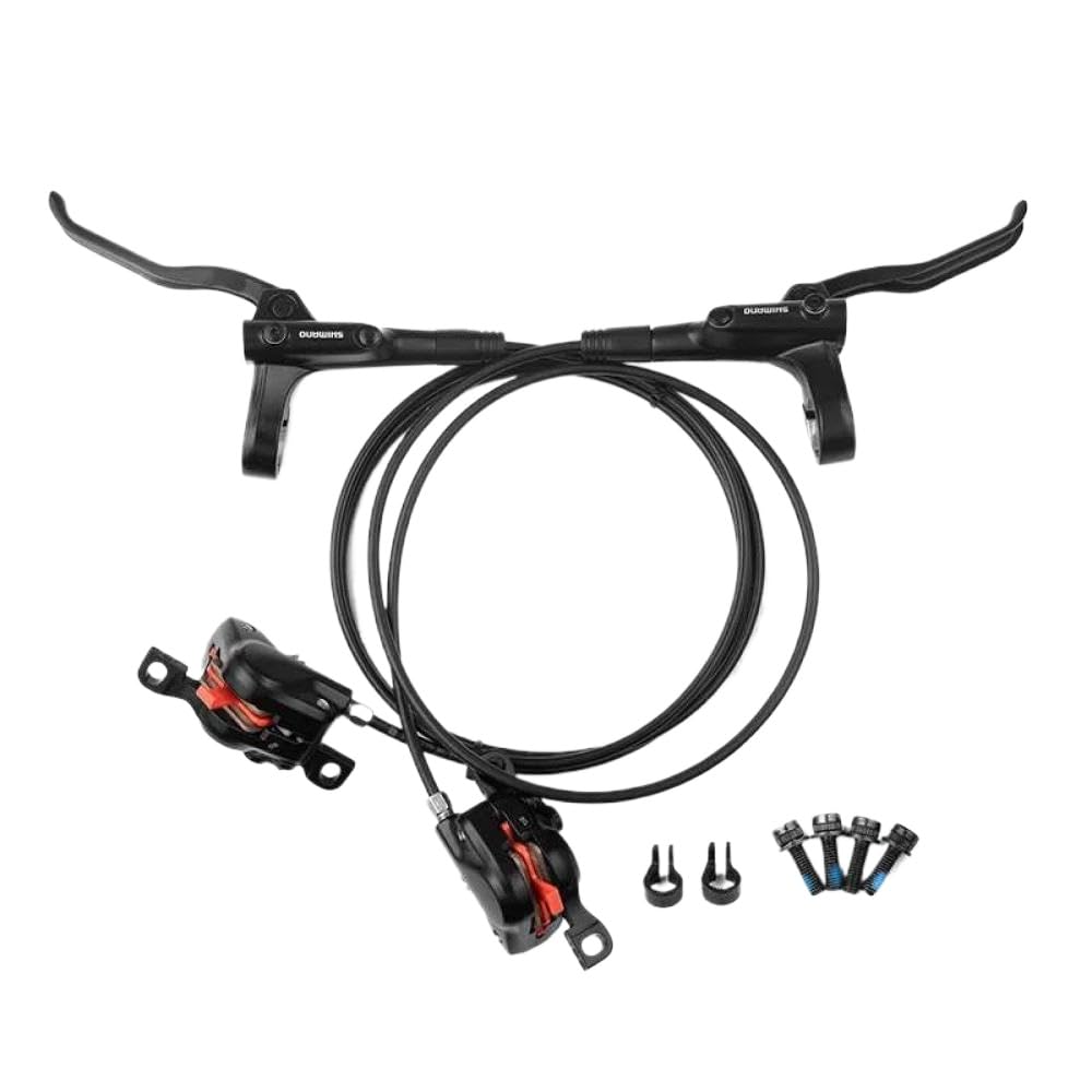 Juego de frenos de disco hidráulico MT200 MTB con rotores de 160mm, actualización de freno hidráulico de bicicleta Compatible con piezas de bicicleta de montaña MT315(MT200 without rotor)