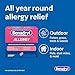 Benadryl Ultratabs Allergy Medicine, 25 mg Diphenhydramine HCl Antihistamine Tablets For Cold & Allergy Relief of Symptoms Like Sneezing, Runny Nose, Itchy Eyes & Throat, Hay Fever, 100 Count Tablets