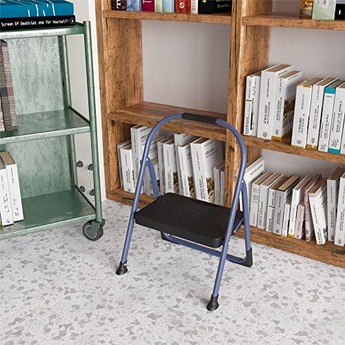 Image of CoscoProducts COSCO 11248NVY1E 1 Folding Big Step Stool, 225 lb. Weight Capacity, ANSI Type II