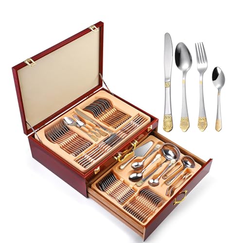 Set Cuchillos Cocina 84 Piezas Acero Inox