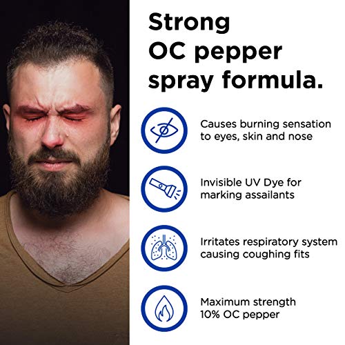 Mace Brand Sport Pepper Spray (Neon Pink) – Accurate 12’ Powerful Pepper Spray With Adjustable Hand Strap And Flip Top Safety Cap, Leaves Uv Dye On Skin – Great For Self-Defense #TOP1