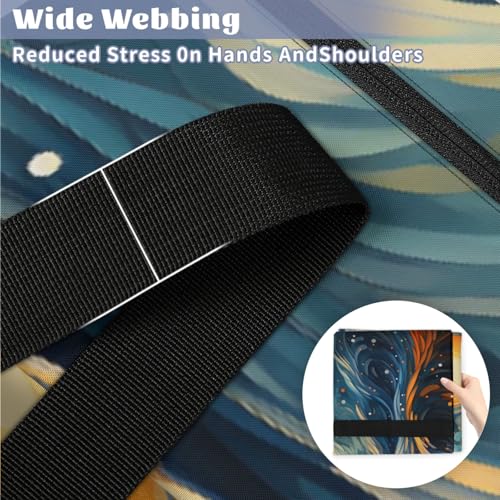 Cartoon Galaxy Extra Large Moving Bags Heavy Duty Storage Bags Bright Galaxy Cloth Wrap Around Handles Double Zipper Reusable Convenient Foldable Storage Tote for Travel Camping Space Save4