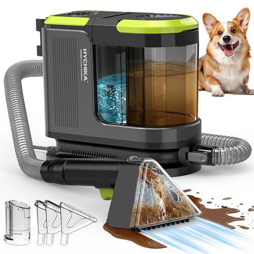 HYCHIKA Shampouineuse Canapé, Nettoyeur Canapé Tissu 1800 W, 17 kPa, Injecteur Extracteur Portable, Nettoyeur Vapeur pour Canapé, Aspirateur Humide,...