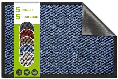 SQUATCH® | Tapis d'entrée intérieur | Paillasson Durable et antidérapant | Absorbe l'eau et Ramasse la Saleté | Facile à Nettoyer | Collection Spectrum...