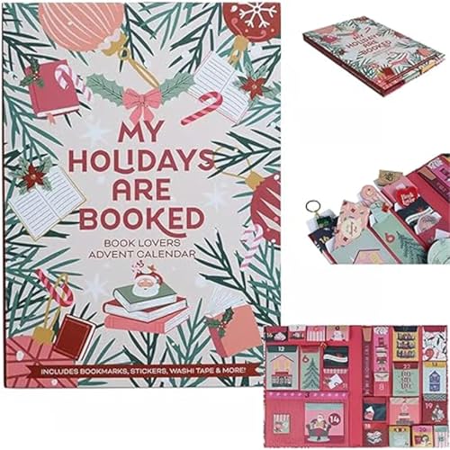 Calendario de Adviento para amantes de los libros, My Holidays Are Booked, calendario de Adviento...