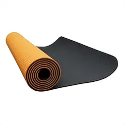 Tapete Dupla Face para Yoga, 183 x 61 cm, 6mm de Espessura, Roxo, Antiderrapante