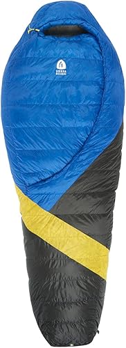 Sierra Designs Cloud 35 grados DriDown saco de dormir ultraligero sin cremallera para mochileros y camping