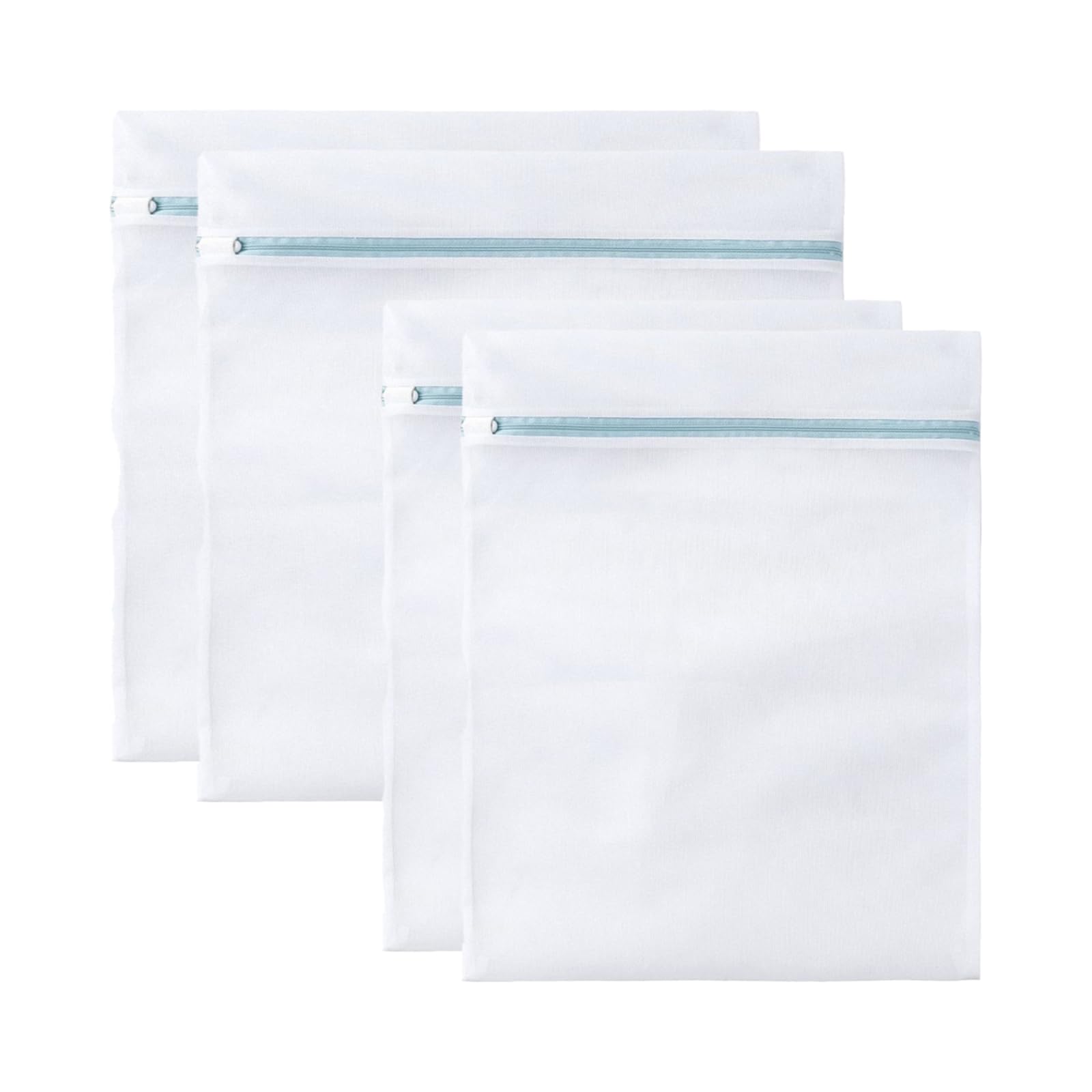 4 Pcs Large Mesh Laundry Bags for Delicates Intimates Lingerie with Zipper 2 Pcs 20” x 24”, 2 Pcs 24” x 24”