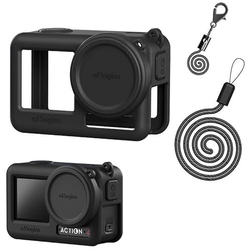 DJI Action 4/Osmo Action 3 Ή 4IN1 یP[X VRJo[ Zbg/VRP[X{lbNXgbv{h~Xgbv{YLbv (ubN)