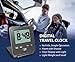 Digital Travel Alarm Clock - No Bells, No Whistles, Simple Basic Operation, Loud Alarm, Snooze, Small and Light, ON/Off Switch, 2 AAA Battery Powered, Black