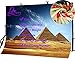 LYLYCTY Egyptian Backdrop 7x5ft Desert Blue Sky Pyramids Photo Background Studio Photography Props(Upgrade Material) LY025
