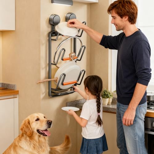 Rangement de cuisine pour couvercles de casserole : la solution contre les placards encombrés - 3