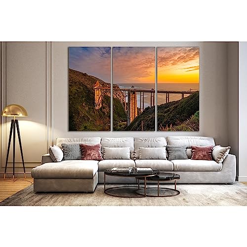 Bixby Creek Bridge impression sur toile haut de gamme ZELLART SL214