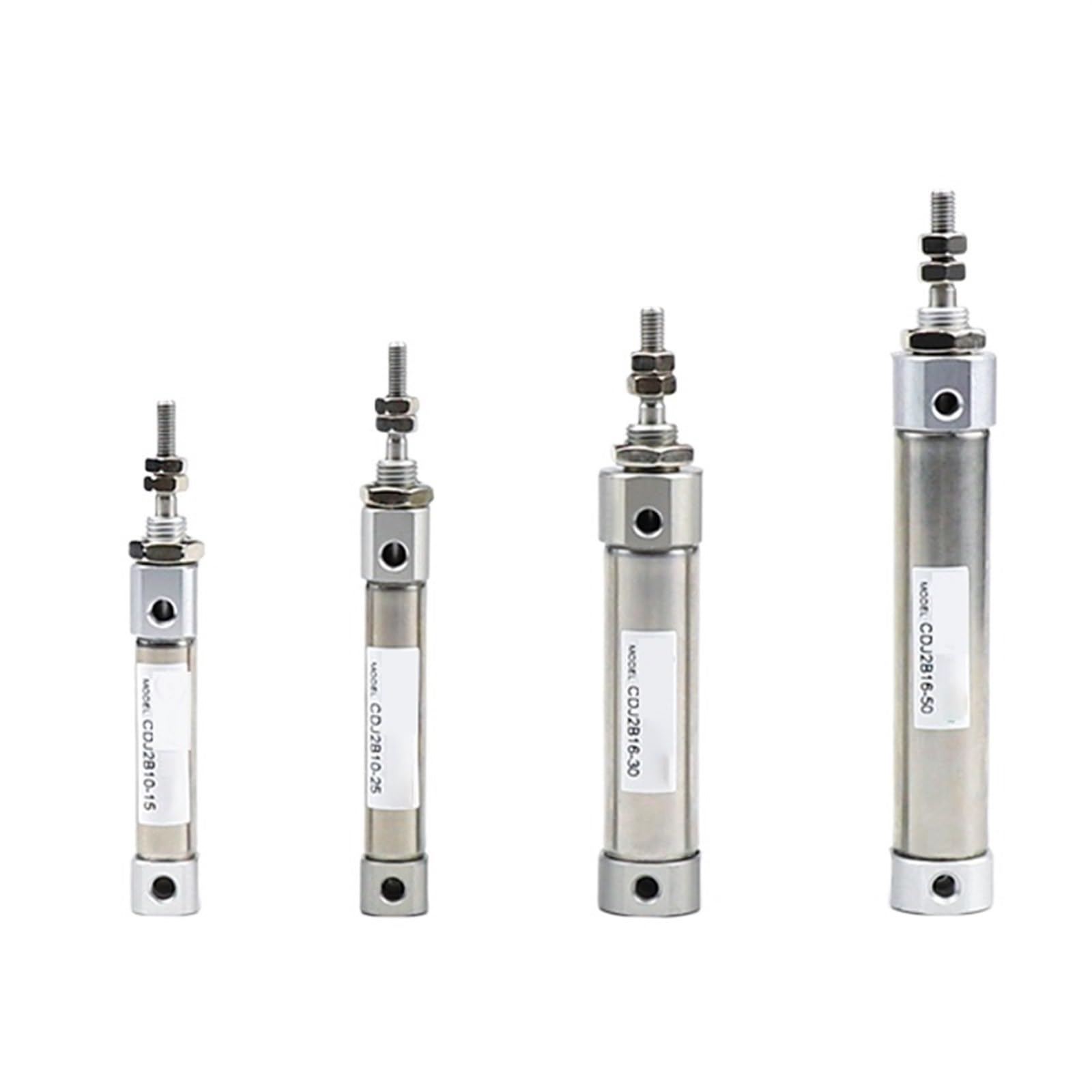 Cilindro neumático pequeño CDJ2B16 de doble efecto con émbolo de 16mm y 175mm de carrera