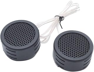 AUTUT 2pcs Auto High Efficiency Dome Tweeter Speakers with Build-in Crossovers