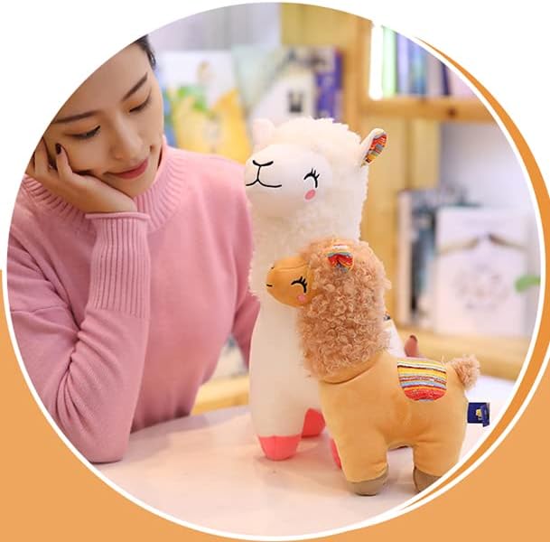 Miniatura 3 de Peluche de alpaca, lindos juguetes de peluche de alpaca, peluches esponjosos, regalo de peluche de llama para niños y amantes en Navidad,