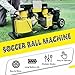 Automatic Football Service Launcher Machine,Football Shooting Trainer,Training Launch Practice Equipment,3H Battery Time,Suitable for Size 4/5 Balls,Transmission Distance Within 70M(Black+White)