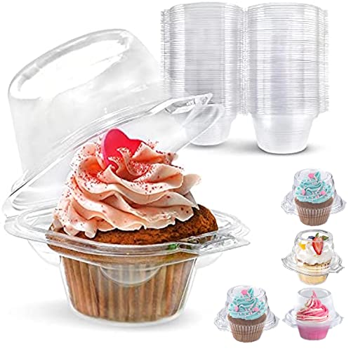 Cupcake To Go Boxes. MAQ ENTERPRISES 100 Packs Individual Cupcake