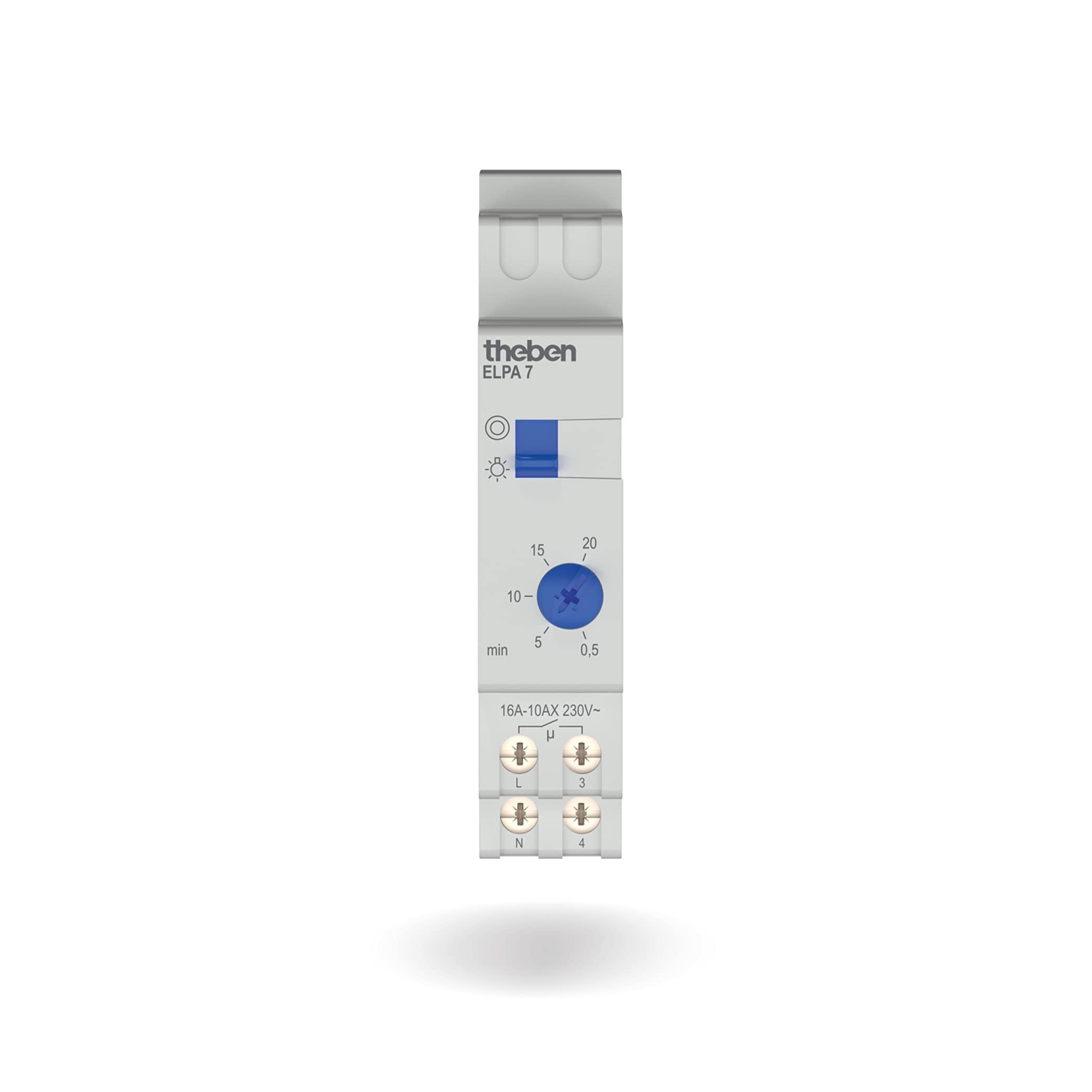 Theben 0070002 ELPA 7 minutero de Escalera electrónico Carril DIN