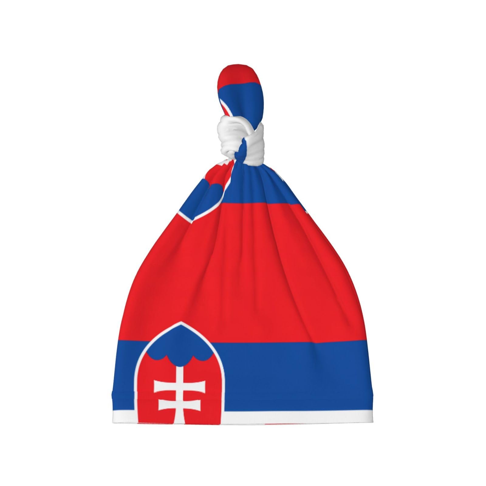 XZDDX Flag of Slovakia Baby Winter Warm Hat, Soft Polyester Newborn Headwear for 0-6 Months, Cute and Comfortable Black