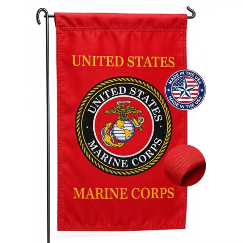 FlagSource Nylon USMC Military Garden Flag Made in The USA 18x12