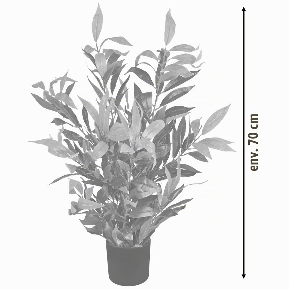 Decovego Photinia Plante Artificielle Artificiel avec Pot 70cm
