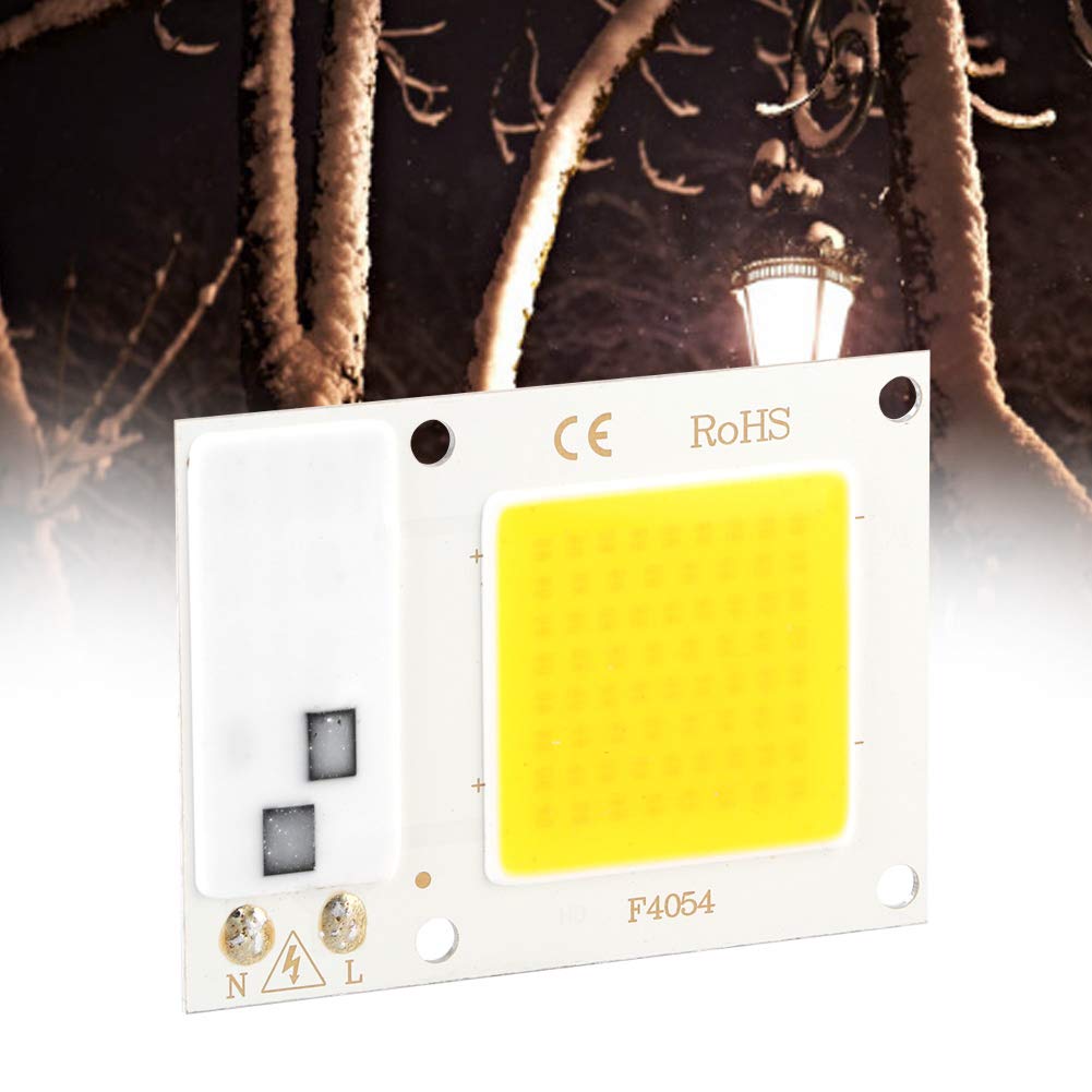 Fdit Chip LED COB 20W 220V Alta Potenza, Sorgente Luminosa Bianco Caldo per Illuminazione a Risparmio Energetico