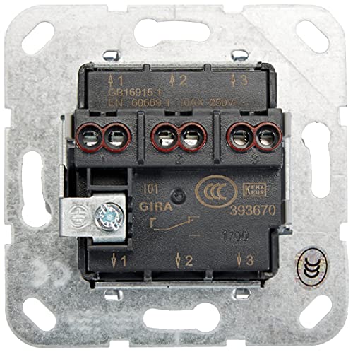 Gira 283203 Rocker Switch 3-Part System 55 Pure White - Image 4