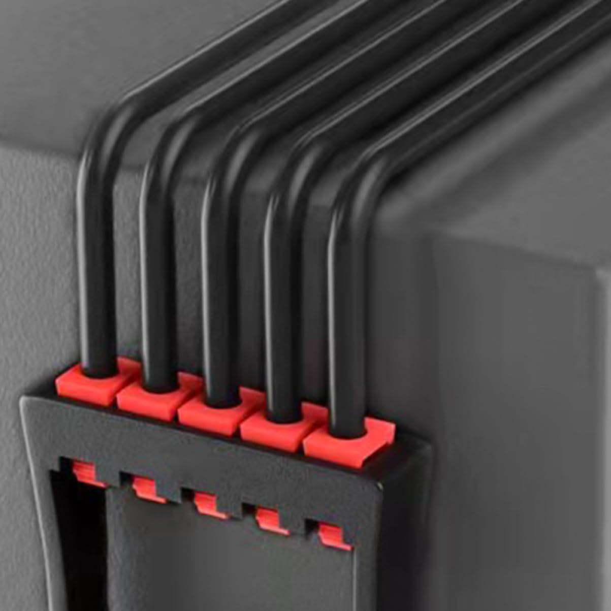 Chest Expander 2 Pezzi Corda Elastica Tpe per Allenamento | Bicipiti e Tricipiti, Uso Domestico, Portatile, 6x9x45cm, Nero e Rosso