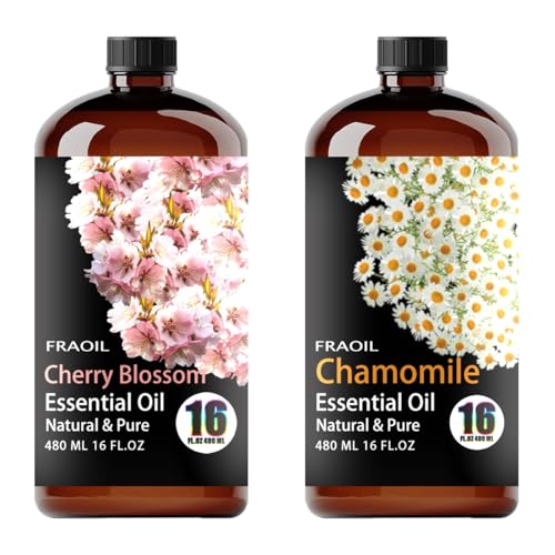 Aceites esenciales de flor de cerezo y manzanilla 16 oz